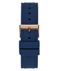 Guess Limelight Blue Dial Blue Silicone Strap Watch For Women - W1053L1