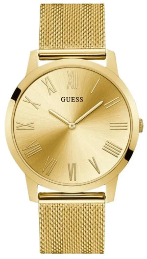  Shop Authentic Guess Richmond Gold Dial Gold Mesh Bracelet Watch for Men - W1263G2 - Luxxuri