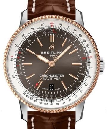 Shop Authentic Breitling Navitimer 1 Automatic 41mm Brown Dial Brown Leather Strap Mens Watch - U17326211M1P2 - Luxxuri
