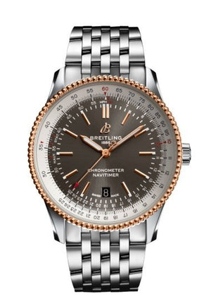  Shop Authentic Breitling Navitimer Automatic 41mm Grey Dial Silver Steel Strap Mens Watch - U17326211M1A1 - Luxxuri