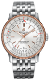  Shop Authentic Breitling Navitimer Automatic 41mm White Dial Silver Stainless Steel Mens Watch - U17326211G1A1 - Luxxuri