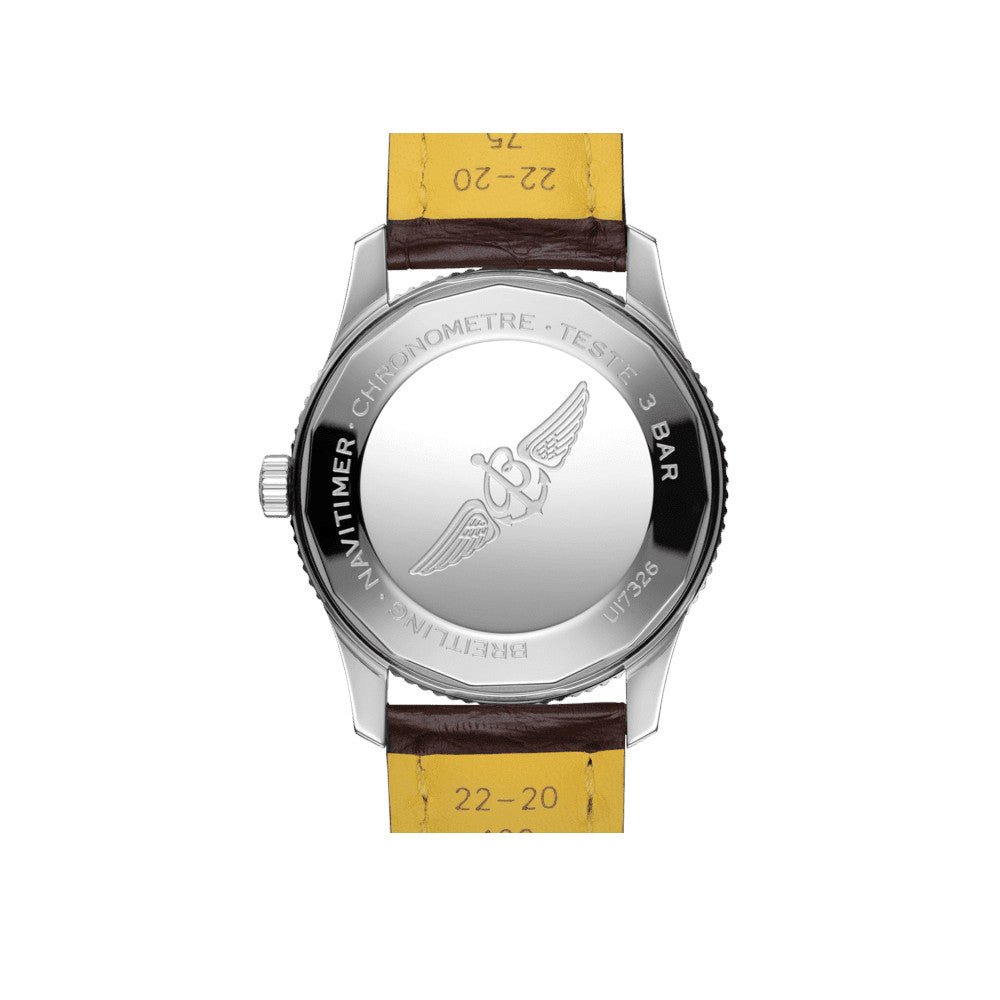  Shop Authentic Breitling Navitimer Automatic 41mm White Dial Brown Leather Strap Mens Watch - U17326241G1P1 - Luxxuri