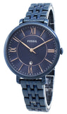  Shop Authentic Fossil Jacqueline Blue Dial Blue Steel Strap Watch for Women - ES4094 - Luxxuri