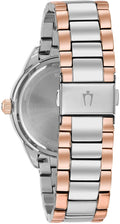  Shop Authentic Bulova Crystal Collection Silver Dial Two Tone Steel Strap Watch for Women - 98N100 - Luxxuri