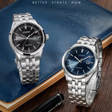  Shop Authentic Citizen Eco Drive Blue Dial Silver Steel Strap Watch For Men - BM7250-56L - Luxxuri