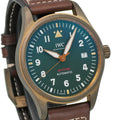  Shop Authentic IWC Pilot's Watch Automatic Spitfire Green Dial Brown Leather Strap Watch for Men - IW326802 - Luxxuri