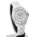  Shop Authentic Chanel J12 Diamonds Mother of Pearl White Dial White Steel Strap Watch for Women - J12 H5704 - Luxxuri