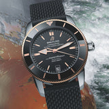  Shop Authentic Breitling Superocean Heritage II B20 42mm Black Dial Black Mesh Bracelet Mens Watch - UB2010121B1S1 - Luxxuri