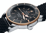  Shop Authentic Breitling Superocean Heritage II B20 42mm Black Dial Black Mesh Bracelet Mens Watch - UB2010121B1S1 - Luxxuri