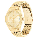  Shop Authentic Tommy Hilfiger Monica Quartz Gold Dial Gold Steel Strap Watch For Women - 1782592 - Luxxuri
