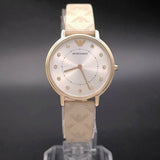  Shop Authentic Emporio Armani Kappa Quartz Silver Dial Beige Leather Strap Watch For Women - AR11042 - Luxxuri