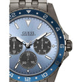  Shop Authentic Guess Odyssey Quartz Blue Dial Gunmetal Steel Strap Watch For Men - W1107G5 - Luxxuri