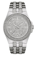  Shop Authentic Bulova Crystal Pave Silver Dial Silver Steel Strap Watch for Men - 96B235 - Luxxuri
