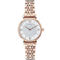 Emporio Armani T-Bar Gianni Crystal Pave Dial Rose Gold Steel Strap Watch For Women - AR11244