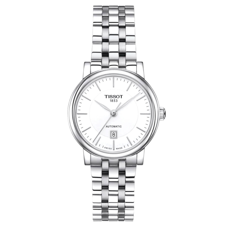  Shop Authentic Tissot T Classic Carson Premium Silver Dial Silver Steel Strap Watch for Women - T122.207.11.031.00 - Luxxuri