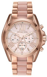  Shop Authentic Michael Kors Bradshaw Chronograph Pink Dial Two Tone Steel Strap Watch For Women - MK6830 - Luxxuri