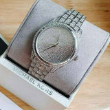  Shop Authentic Michael Kors Lauryn Analog Crystals Silver Dial Silver Steel Strap Watch For Women - MK3717 - Luxxuri