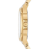  Shop Authentic Michael Kors Lennox Three-Hand Silver Dial Gold Steel Strap Watch For Women - MK7278 - Luxxuri