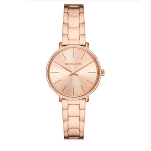  Shop Authentic Michael Kors Pyper Quartz Rose Gold Dial Rose Gold Steel Strap Watch For Women - MK1040 - Luxxuri