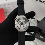  Shop Authentic Tissot T Race Chronograph White Dial Black Rubber Strap Watch For Men - T141.417.17.011.00 - Luxxuri