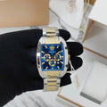  Shop Authentic Versace Dominus Chronograph Blue Dial Two Tone Steel Strap Watch For Men - VE6H00723 - Luxxuri