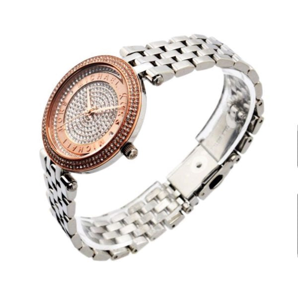  Shop Authentic Michael Kors Darci Rose Gold Dial Silver Steel Strap Watch for Women - MK3446 - Luxxuri