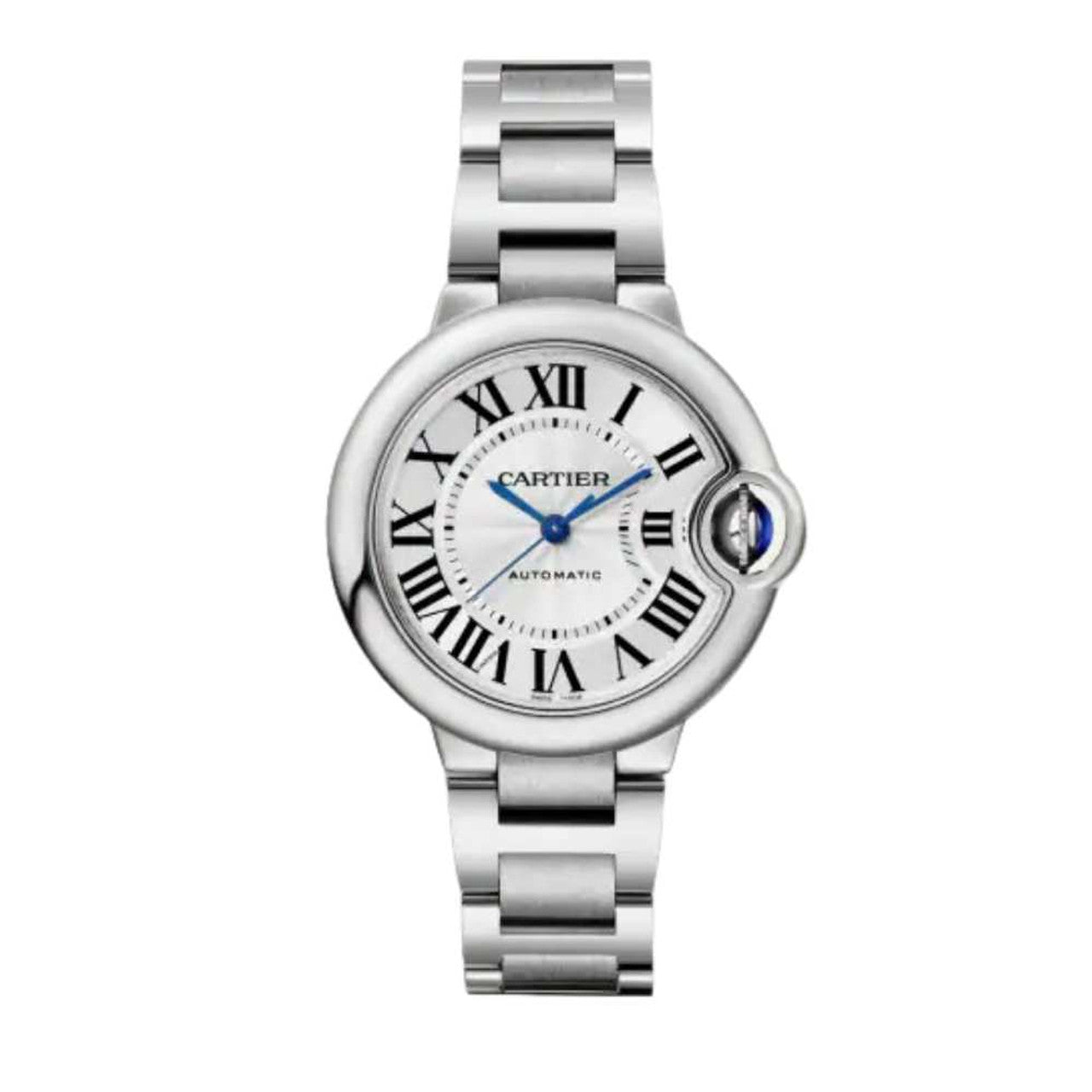 Shop Authentic Cartier Ballon Bleu De Cartier Silver Dial Silver Steel Strap Watch for Women - WSBB0044 - Luxxuri