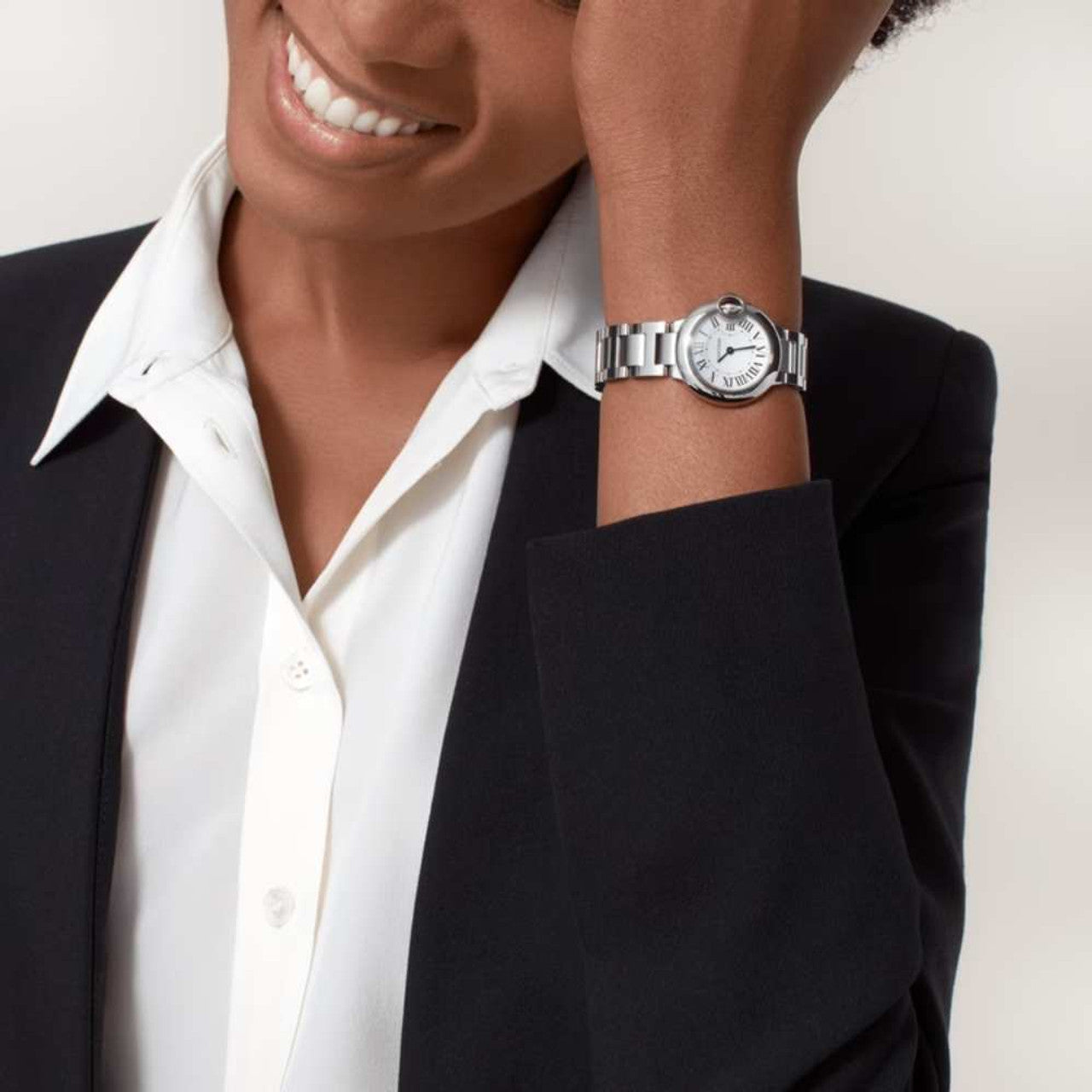  Shop Authentic Cartier Ballon Bleu De Cartier White Dial Silver Steel Strap Watch for Women - W69010Z4 - Luxxuri