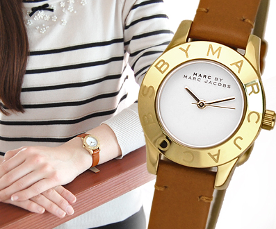  Shop Authentic Marc Jacobs Mini Blade White Dial Brown Leather Strap Watch for Women - MBM1219 - Luxxuri