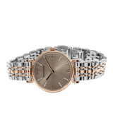  Shop Authentic Emporio Armani Gianni T Bar Grey Dial Two Tone Steel Strap Watch For Women - AR1840 - Luxxuri