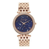  Shop Authentic Michael Kors Darci Blue Dial Rose Gold Steel Strap Watch for Women - MK3728 - Luxxuri