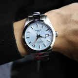  Shop Authentic Tissot Gentleman Powermatic 80 Silicium Ice Blue Silver Steel Strap Watch For Men - T127.407.11.351.00 - Luxxuri