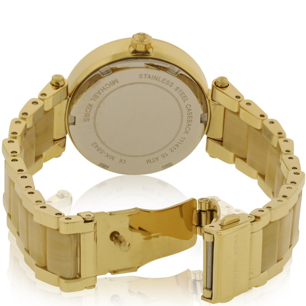 Shop Authentic Michael Kors Parker Gold DIal Gold Steel Strap Watch for Women - MK5842 - Luxxuri