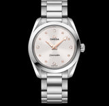  Shop Authentic Omega Seamaster Aqua Terra Quartz Diamond Silver Dial Silver Steel Strap Watch for Women - 220.10.28.60.54.001 - Luxxuri