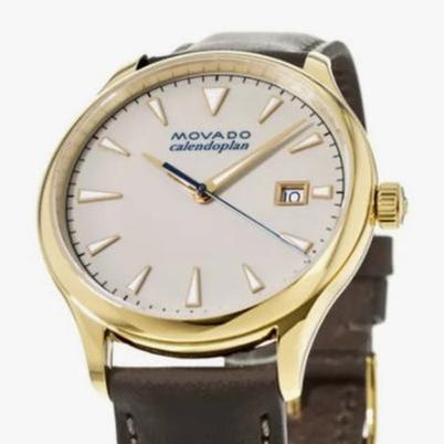  Shop Authentic Movado Heritage Calendoplan Beige Dial Brown Leather Strap Watch for Men - 3650003 - Luxxuri