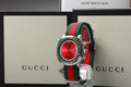  Shop Authentic Gucci Grip Quartz Chronograph Red Dial Two Tone NATO Strap Watch for Men - YA157304 - Luxxuri