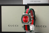  Shop Authentic Gucci Grip Quartz Chronograph Red Dial Two Tone NATO Strap Watch for Men - YA157304 - Luxxuri