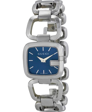  Shop Authentic Gucci G Gucci Blue Dial Silver Steel Strap Watch For Women - YA125508 - Luxxuri