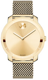 Shop Authentic Movado Bold Gold Dial Gold Mesh Bracelet Watch for Women - 3600242 - Luxxuri
