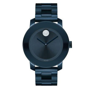  Shop Authentic Movado Bold Blue Dial Blue Steel Strap Watch For Women - 3600388 - Luxxuri