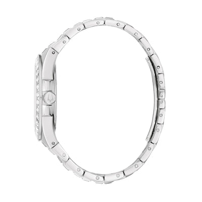  Shop Authentic Bulova Phantom Baguette Crystal Blue Dial Silver Steel Strap Watch for Men - 96A254 - Luxxuri