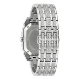  Shop Authentic Bulova Phantom Baguette Crystal Blue Dial Silver Steel Strap Watch for Men - 96A254 - Luxxuri
