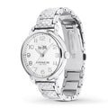 Coach Delancey White Dial Silver Steel Strap Watch for Women - 14502495