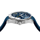  Shop Authentic Tag Heuer Aquaracer Professional 300 GMT Automatic Blue Dial Blue Rubber Strap Watch for Men - WBP2010.FT6198 - Luxxuri