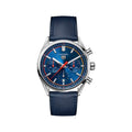  Shop Authentic Tag Heuer Carrera Chronograph Blue Dial Blue Leather Strap Watch for Men - CBN201D.FC6543 - Luxxuri
