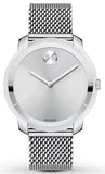  Shop Authentic Movado Bold Silver Dial Silver Mesh Bracelet Watch For Women - 3600241 - Luxxuri