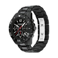 Coach Kent Chronograph Black Dial Black Steel Strap Watch for Men - 14602554