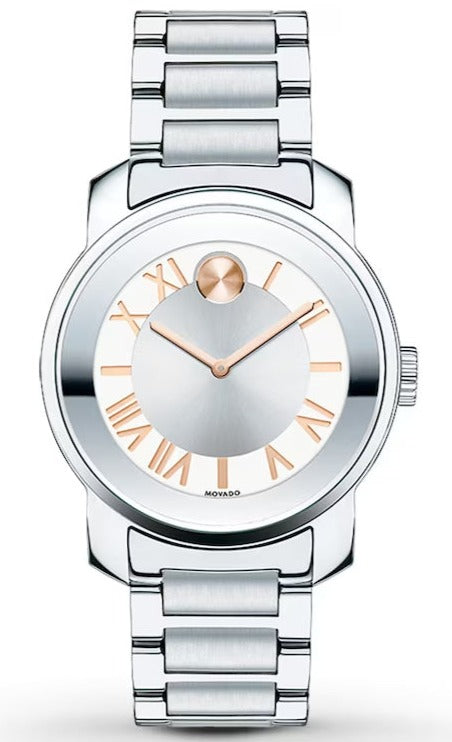  Shop Authentic Movado Bold Silver Dial Silver Steel Strap Watch for Women - 3600244 - Luxxuri