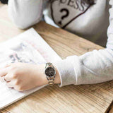  Shop Authentic Calvin Klein Dainty Black Dial Silver Steel Strap Watch for Women - K7L23141 - Luxxuri