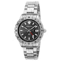  Shop Authentic Versace Hellenyium GMT Black Dial Silver Steel Strap Watch for Men - V11020015 - Luxxuri